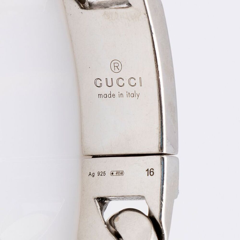 Gucci Sterling Silver Tiger Head Link Bracelet - Picture 3 of 4
